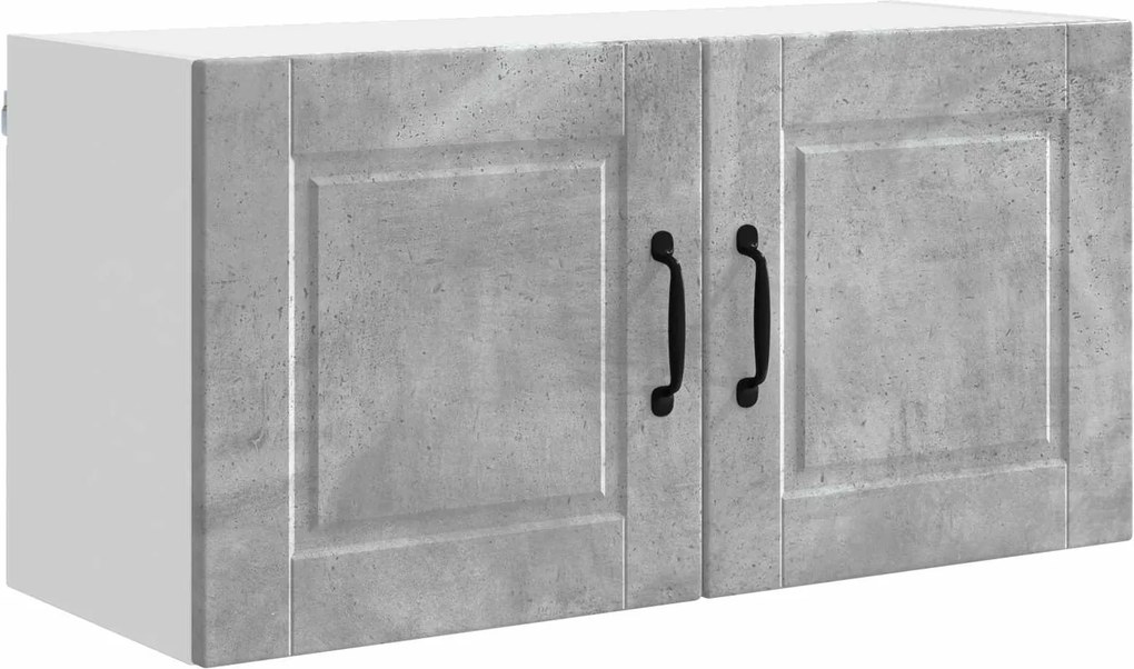 vidaXL Konyhaszekrény polcokkal Beton Szürke 80 x 31 x 40 cm Faanyag