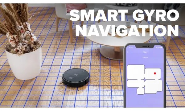 Niceboy ION Charles i6 - Intelligens robotporszívó 2in1 2600 mAh Wi-Fi fekete