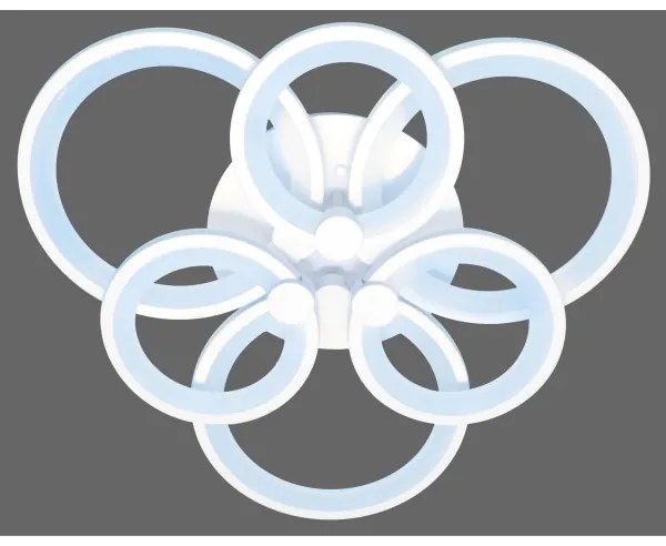 LED Felületre szerelhető csillár SIENA LED/72W/230V fehér + távirányítás