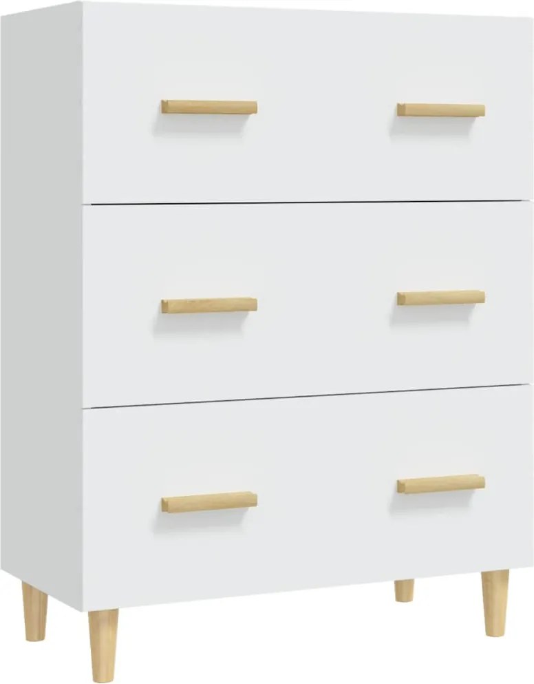 vidaXL fehér szerelt fa tálalóasztal 70 x 34 x 90 cm