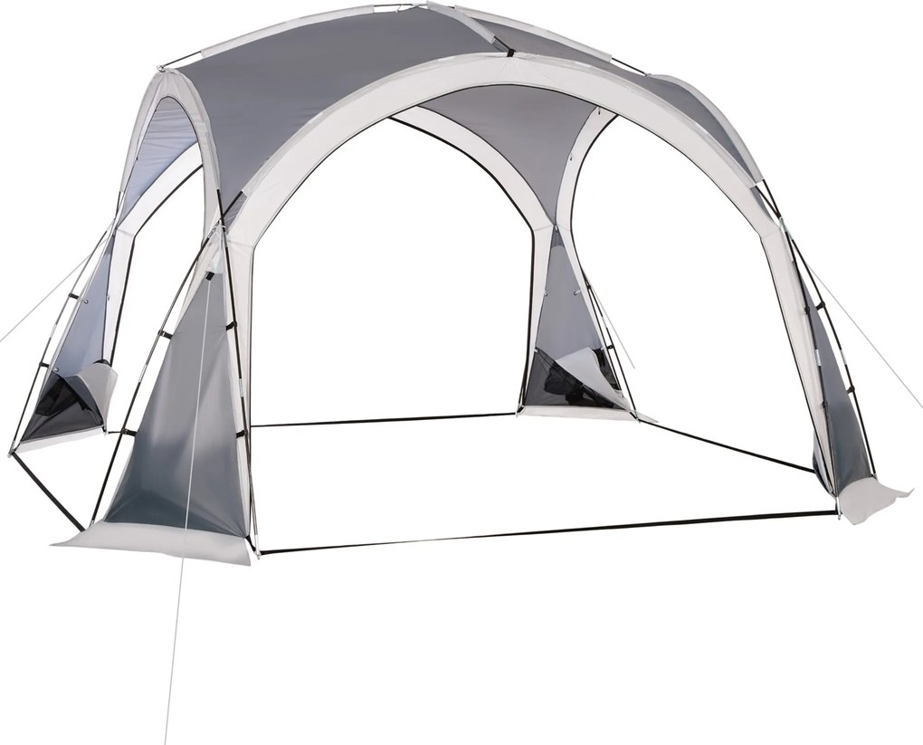 Outsunny Hordozható Sátra 6-8 Fő Részére Tengerparti Kempinghez, 4 Rovarhálóval, Cipzárral és UV-védett Szállítótáskával Horgászathoz és Túrázáshoz 35