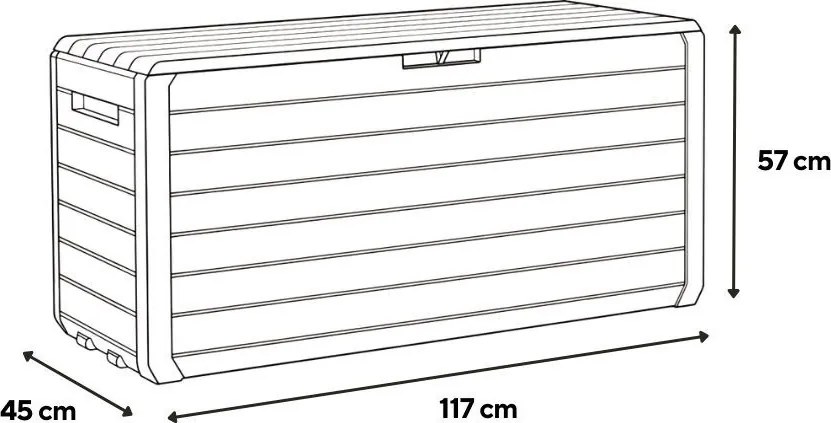 Atlas műanyag kerti tároló 270l