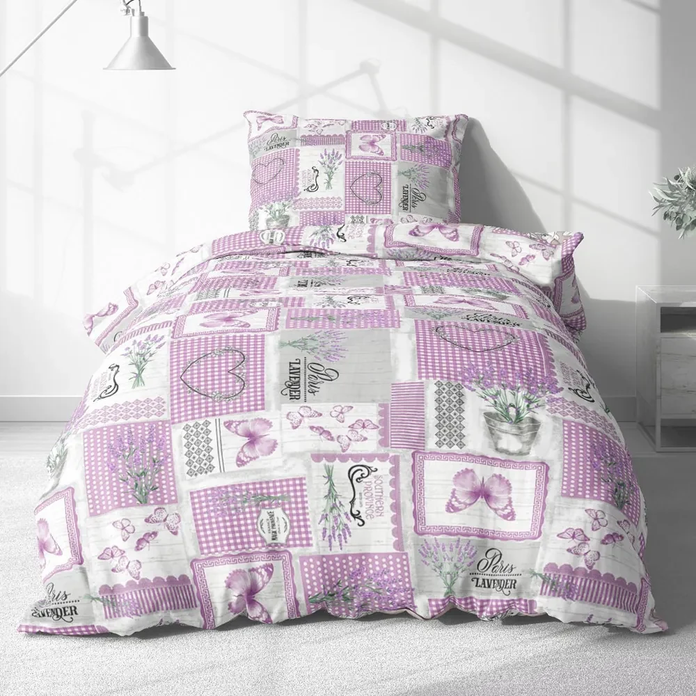 Pamut ágynemű Homa TILDA LAVENDER  2 részes 140x200 cm