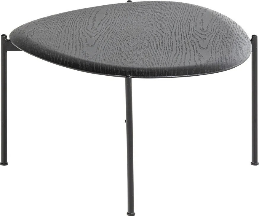 Fekete dohányzóasztal 67x92 cm Kota – WOOOD