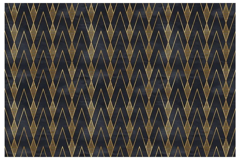 Ragnar fekete-aranyszínű dekorációs bútortapéta - Ambiance