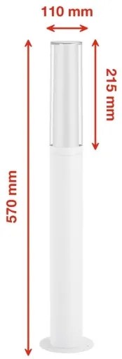 Briloner 311406TF - LED Kültéri lámpa LED/8W/230V IP44 4000K 57 cm fehér