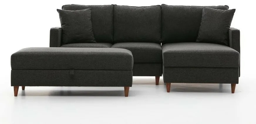 Eva Right Anthracite kinyitható kanapé