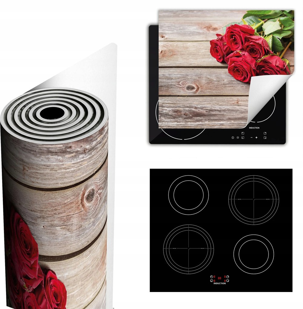 Tűzhelyvédő Szőnyeg Több Helyet Biztosít 60x52 Rózsa fa