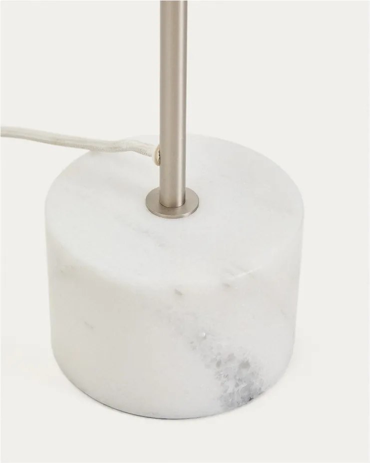 Ezüstszínű állólámpa (magasság 121 cm) Lynor – Kave Home