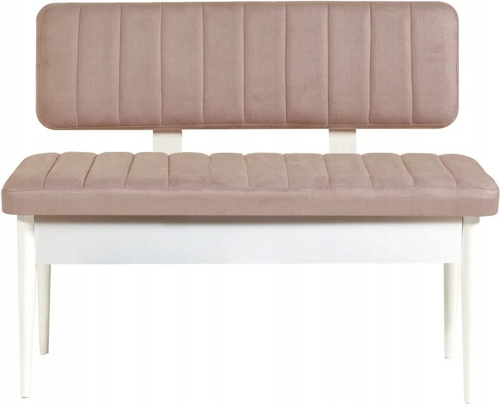 Vina pad tárolóhellyel 110 cm fehér/bézs