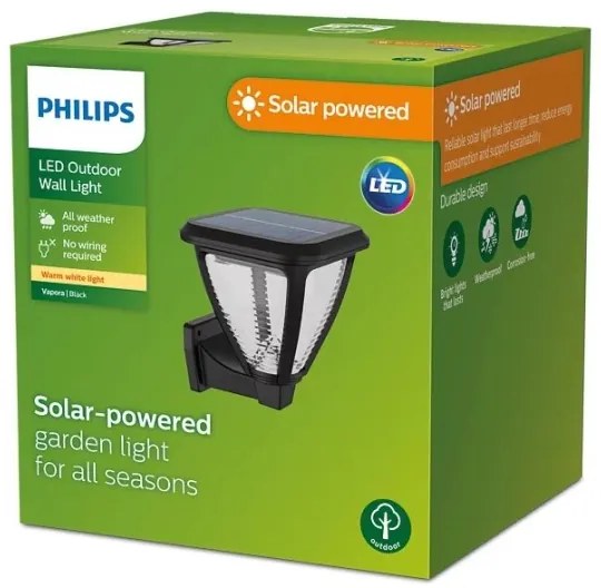 Philips - LED Napelemes fali lámpa VAPORA LED/1,5W/3,7V 1500 mAh IP44