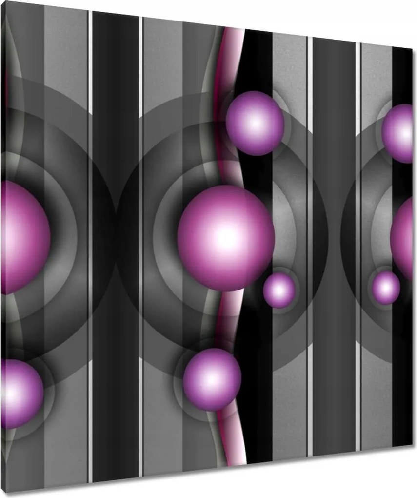 Festmények 80x80 Lila absztrakt
