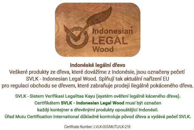 DIVERO Kerti asztal  80 cm kezeletlen teak fa