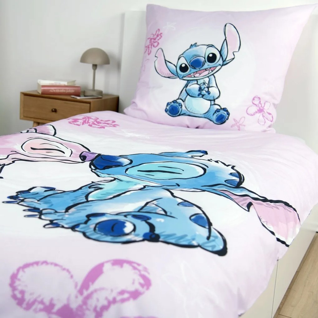 Herding Pamut ágynemű Stitch, 135 x 200 cm, 80 x80 cm