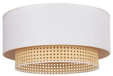 Duolla BOHO stropní svítidlo 1xE27/15W/230V, pr. 45 cm, krémová/ratan