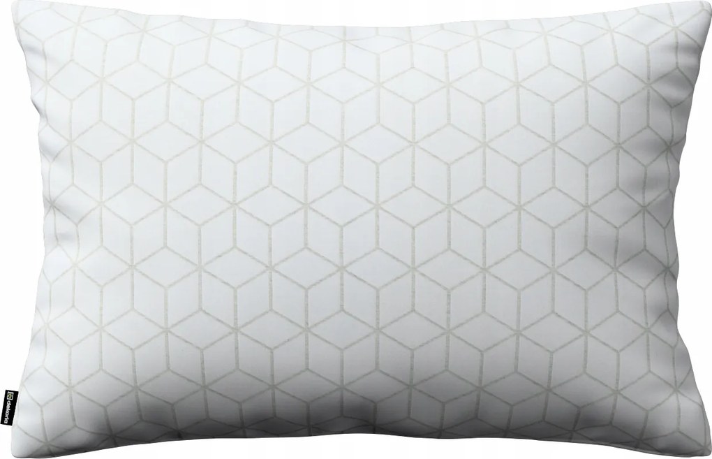 Párnahuzat 47x28 kocka mintás, fehér alapon