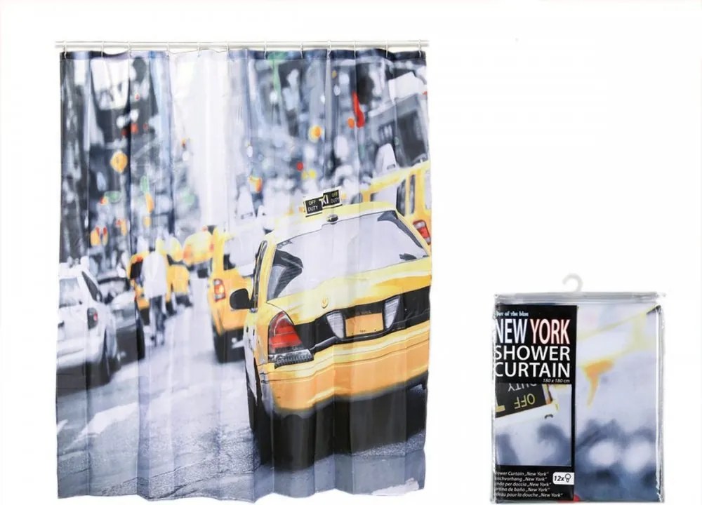 Kotara zuhanyfüggöny kádhoz New York New York Taxi