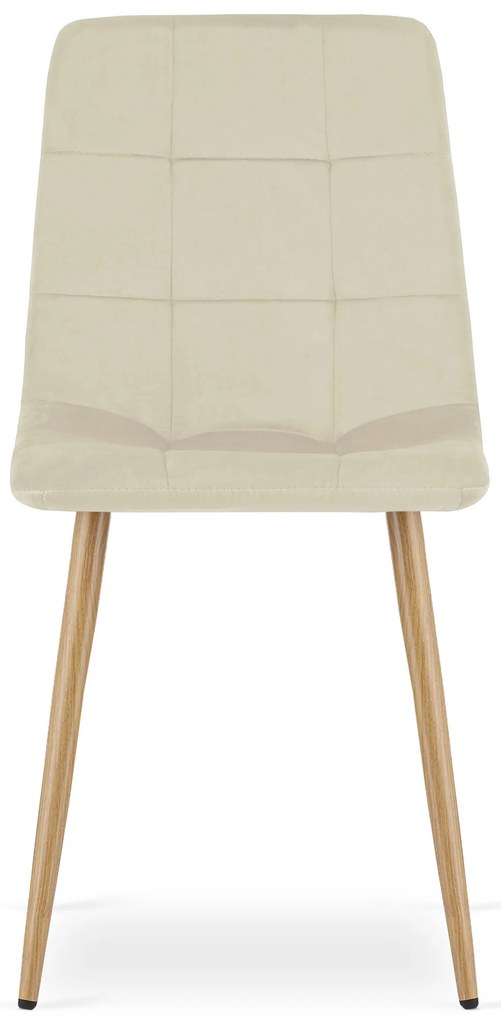 AKCIÓ Világos bézs bársony szék KARA II. osztály