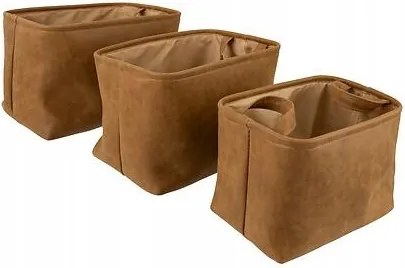 3 db-os Roméo kosár szett barna