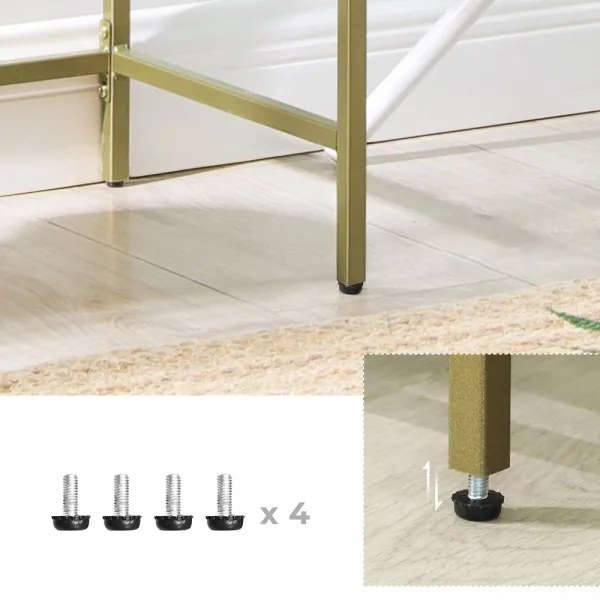 CIREL aranyszínű konzolasztal