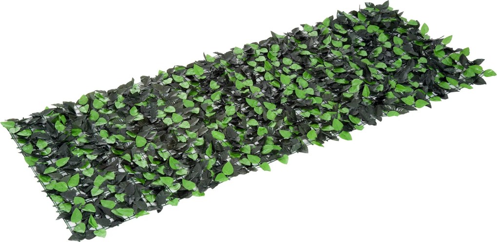 Outsunny Mesterséges Takaró Privacy Screen, UV Védett Takaró, Zöld Erkély Takaró, Kerítés Privacy Screen Levelekkel, Sövénykerítés, Fal Mesterséges 30