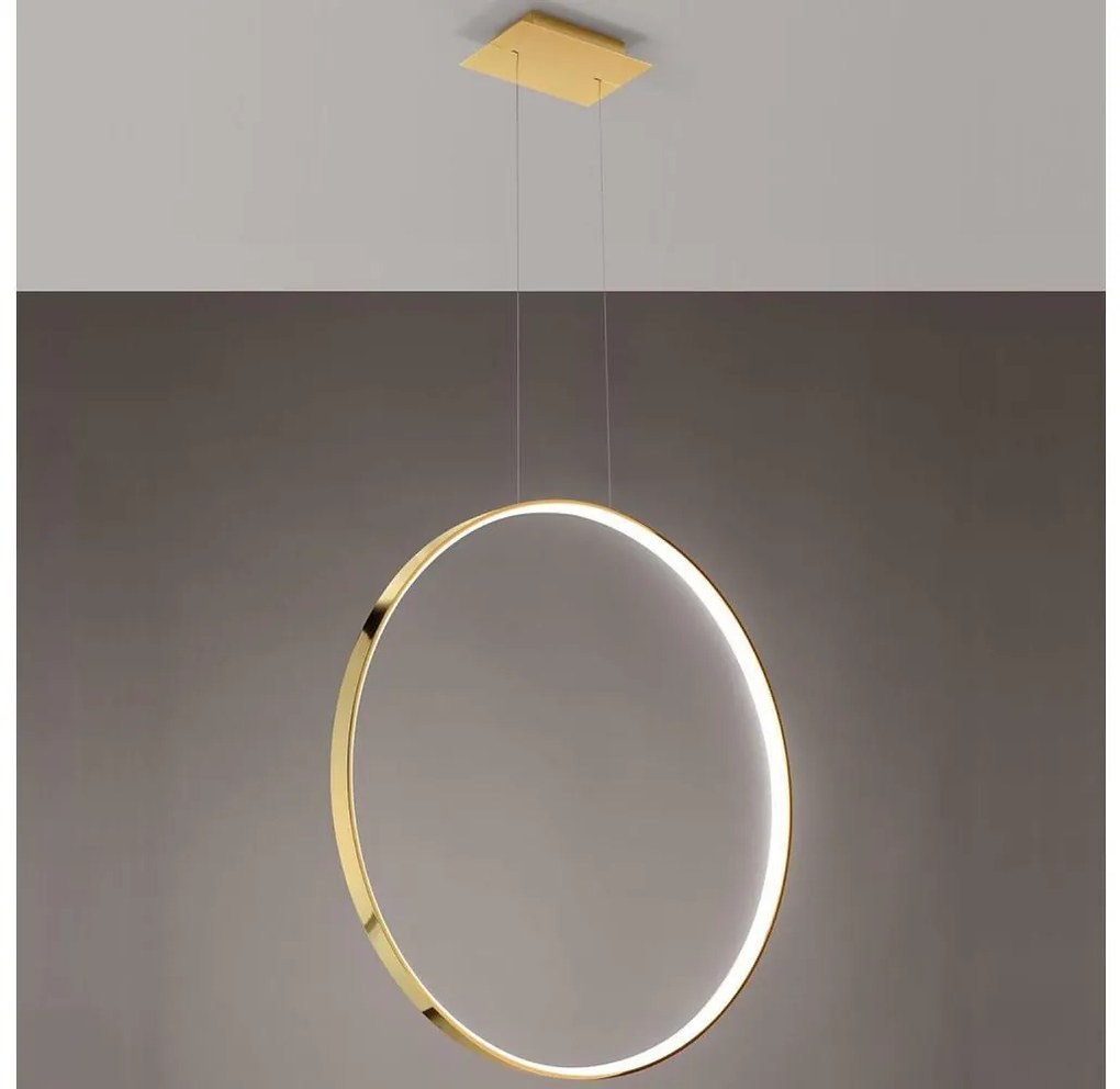 Thoro TH.248 - LED Csillár zsinóron RIO LED/50W/230V CRI90 3000K átm. 78 cm arany