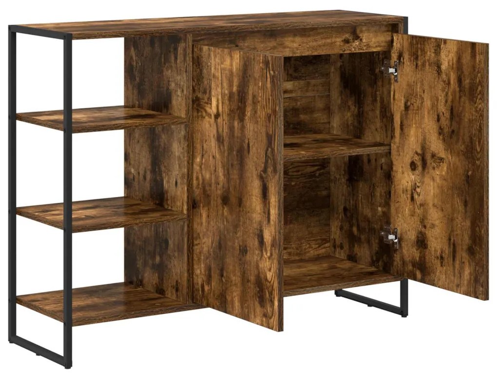 Oldalsó szekrény Füstös tölgy 96.5 x 30 x 75 cm Faanyag