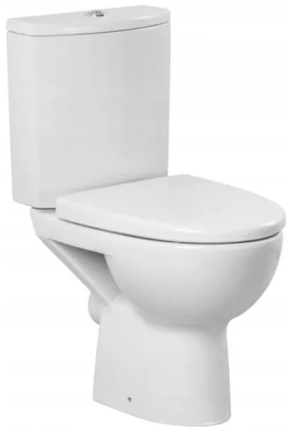 Cersanit Parva, kombi WC vízszintes lefolyóval, oldalsó vízbevezetéssel és öblítéssel 3 / 6L + doruplast antibakteriális ülőke lassú zárással, fehér,…