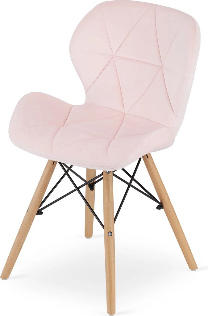 LAGO VELVET rózsaszín szék