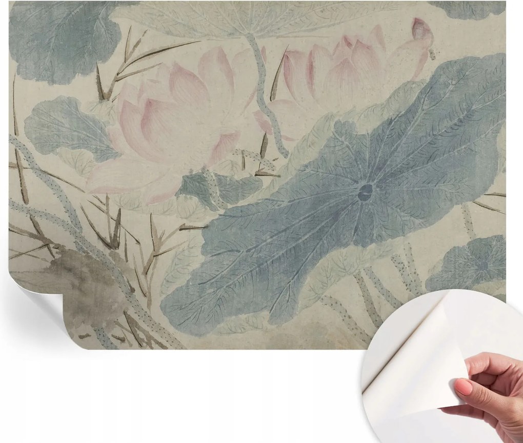 Öntapadós fali fotótapéta Hálószobába Lótusz levelek 208x146 cm