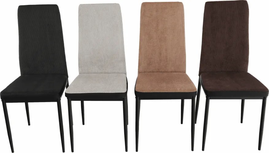 Étkező szék, sotétszürke/fekete, ENRA