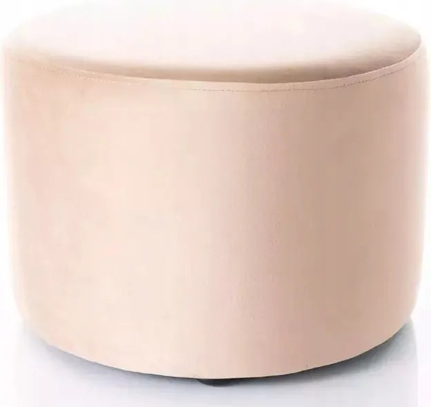 Puff velúr bézs kárpitozott ülőfelület előszoba lábtartó Doti A