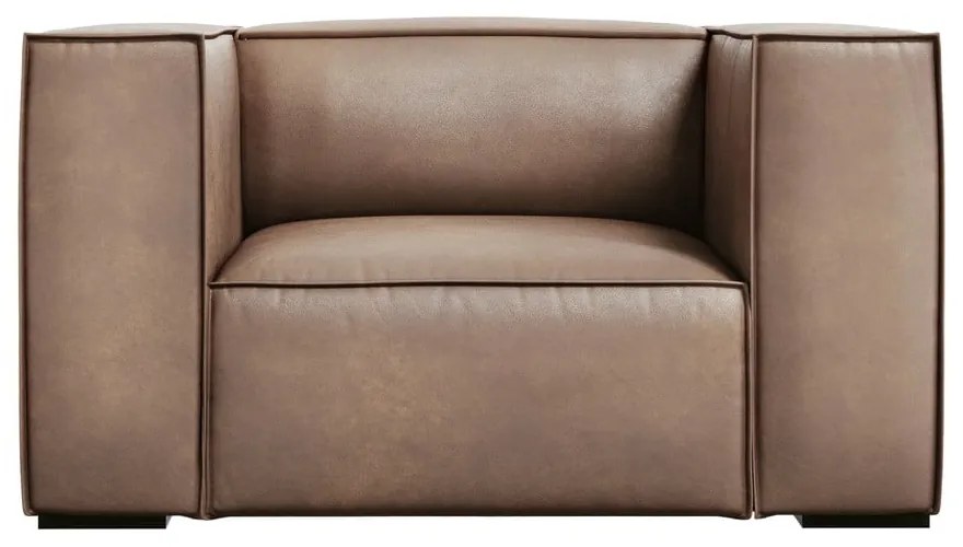 Világosbarna bőr fotel Madame – Windsor &amp; Co Sofas