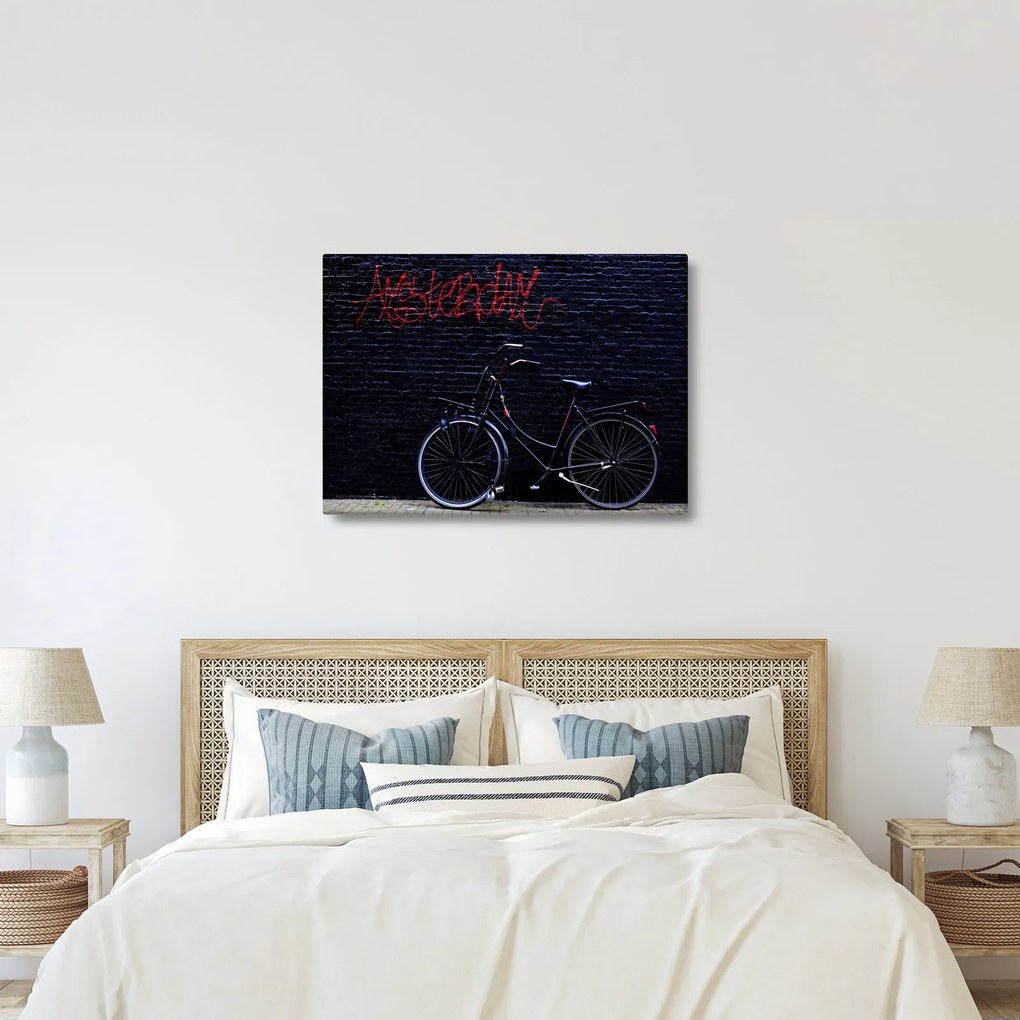 Egy kerékpár képe Amszterdamban (70x50 cm)