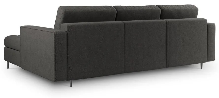 Santo sötétszürke kinyitható sarokkanapé, jobb oldali - Milo Casa