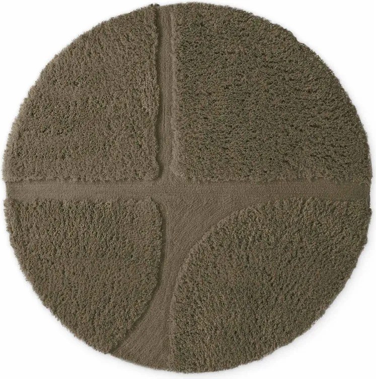 Khaki kézi szövésű kerek szőnyeg ø 160 cm Lambeth Jasper – Ted Baker