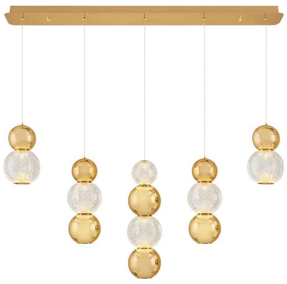 CREMONA LED csillár kábelen LED/27W/230V 3000K arany