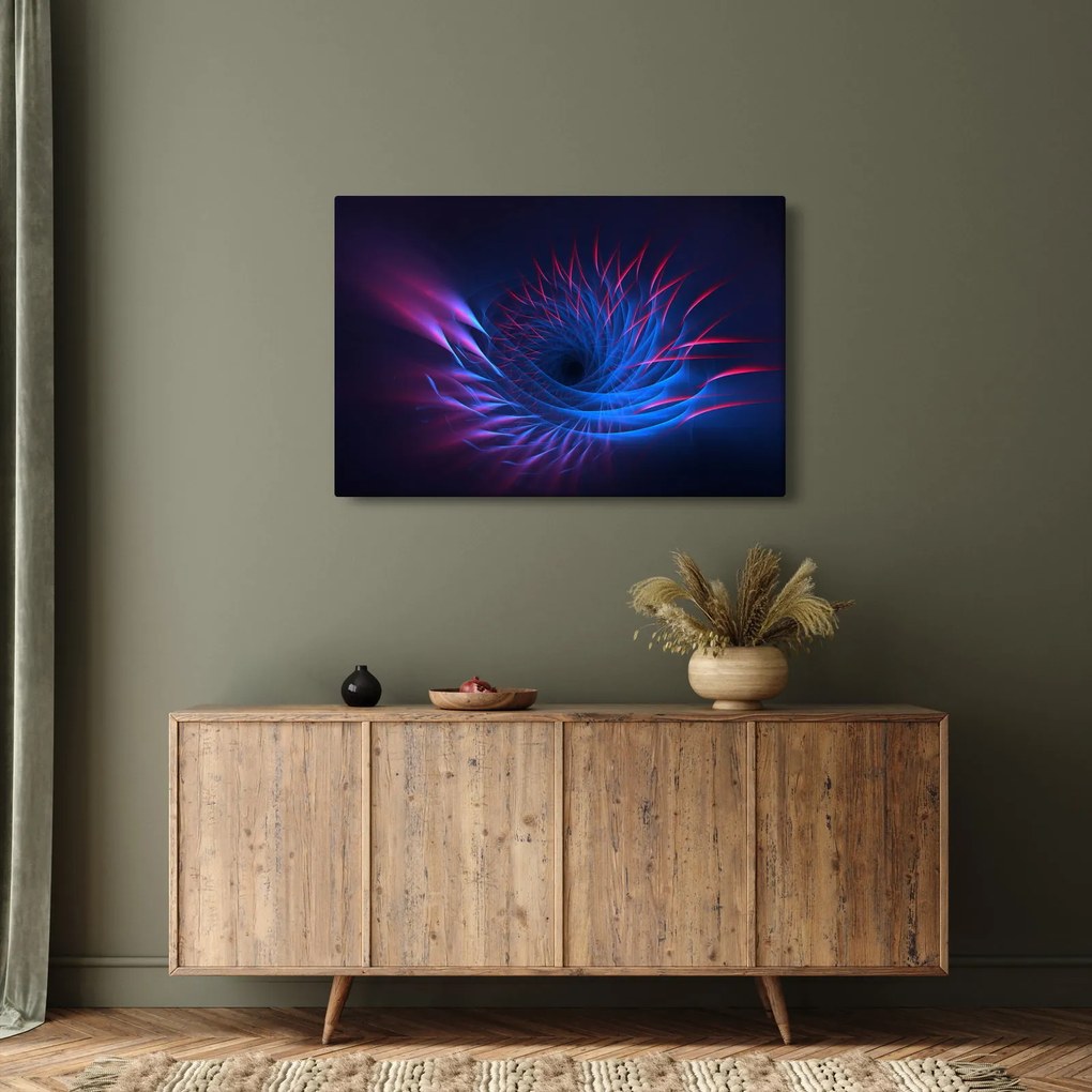 Kép - virág absztrakció (90x60 cm)