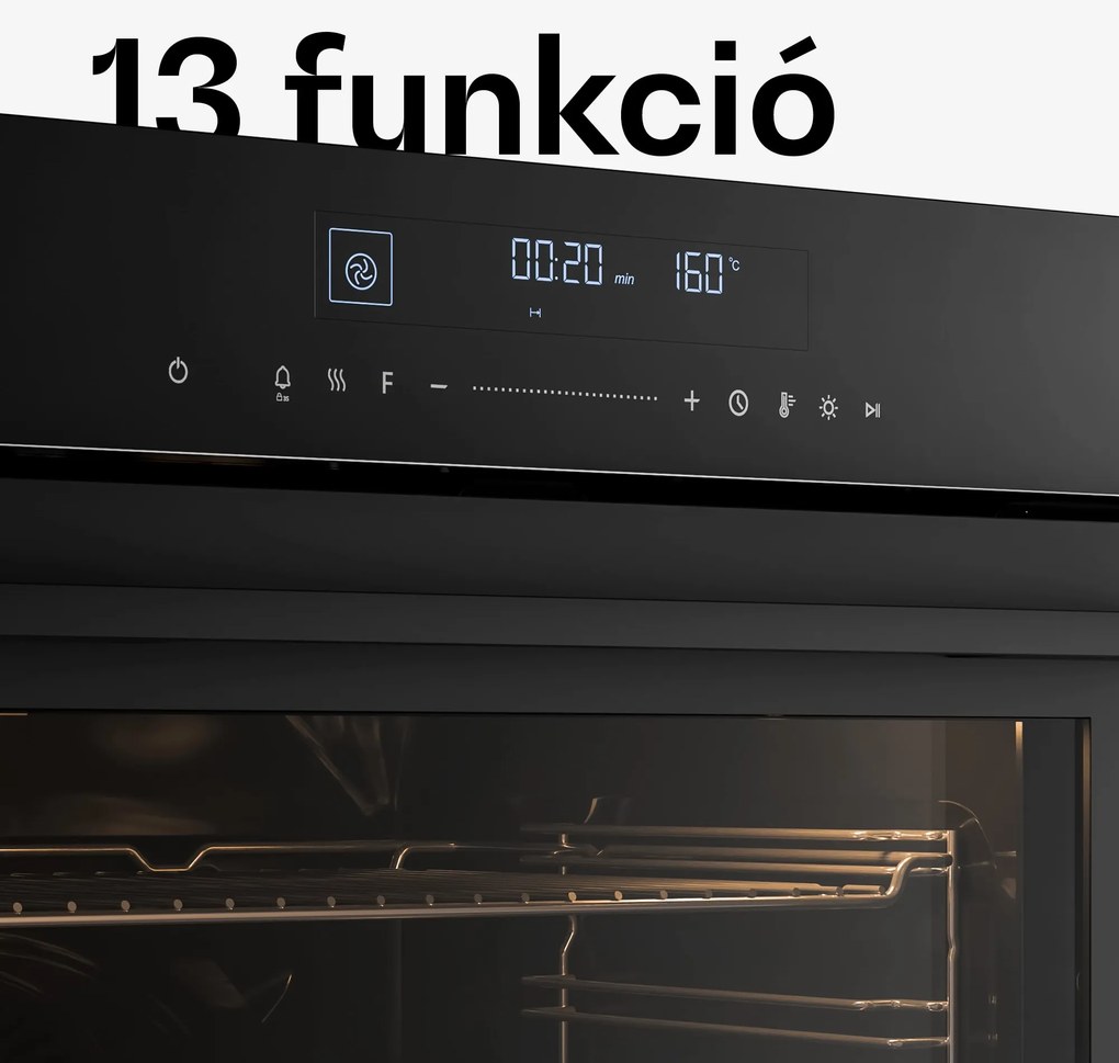 Klarstein Velaire Beépíthető sütő Fekete, 74L, A+, 3160 W, 60 cm