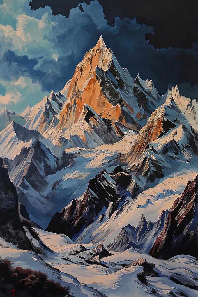 Poszter 40x60cm Hegyek Fenség Pillanatok