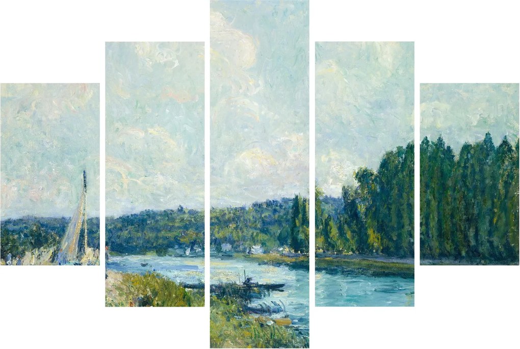 Kép - Alfred Sisley, The Banks of the Oise, reprodukciók (150x105 cm)