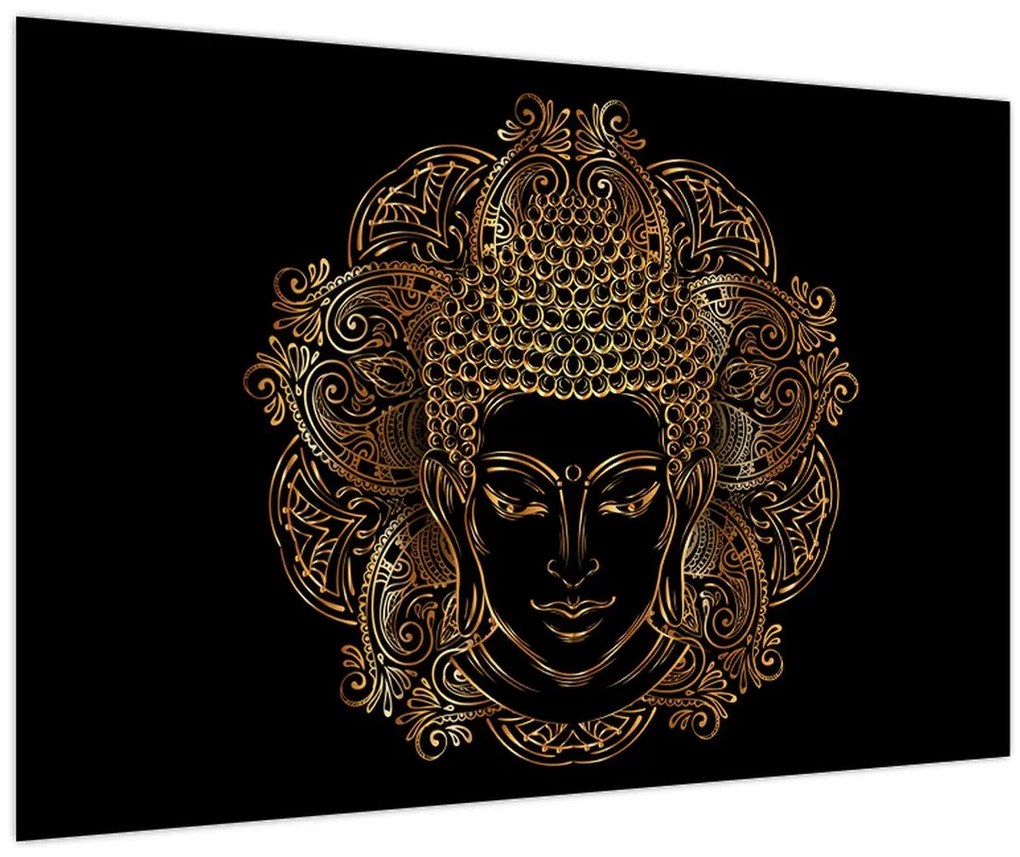 Arany Buddha képe (90x60 cm)