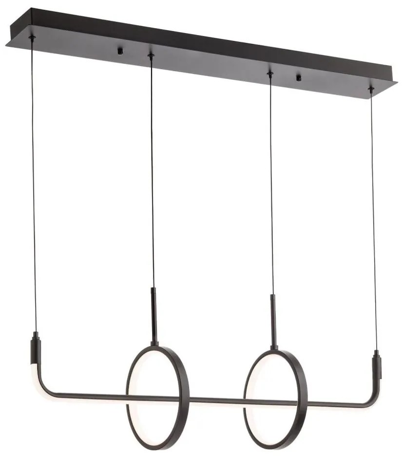 Redo 01-2705 - LED csillár kábelen OLIMP LED/40W/230V 3000/4000/6500K fekete