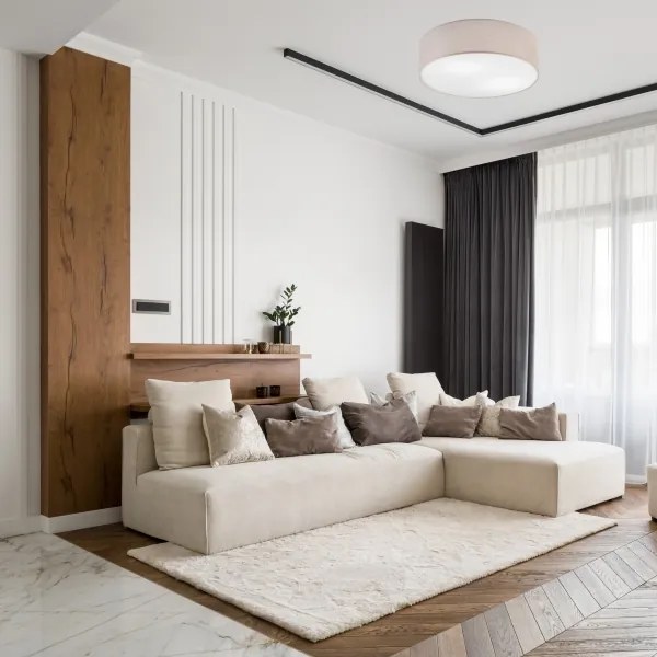 Mennyezeti lámpa MONTE 2xE27/60W/230V bézs