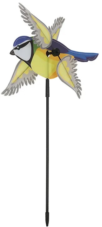 Leszúrható szélforgó, kék cinegés, 91,5 cm