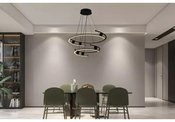 LED állítható fényerejű csillár kábellel LED/80W/230V 3000-6500K + DO