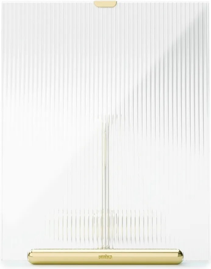 Aranyszínű üveg álló képkeret 19x23 cm Flute – Umbra
