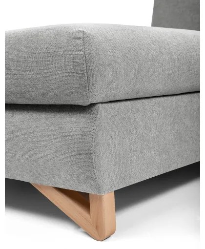 AVESTA, balos, L-alakú, ággyá nyitható kárpitozott sarokgarnitúra tárolóhellyel, szürke