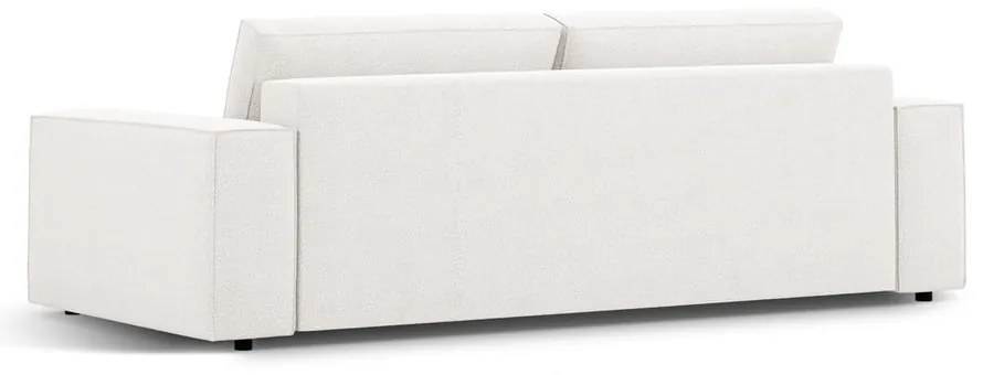 Fehér buklé kinyitható kanapé 247 cm Jodie – Micadoni Home