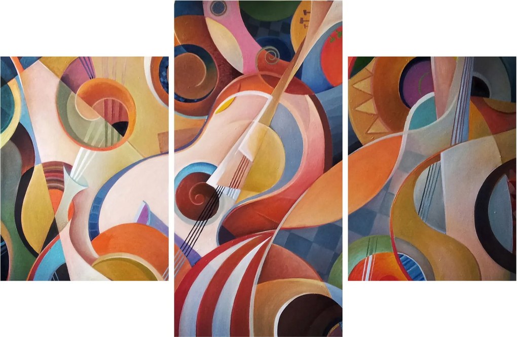 Kép - Zenei absztrakt (90x60 cm)